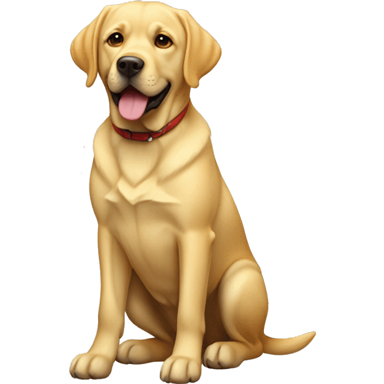 Labrador Retriever yellow full body emoji