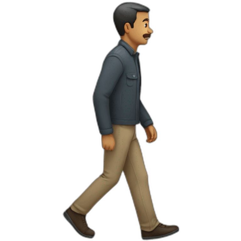 A man walking emoji