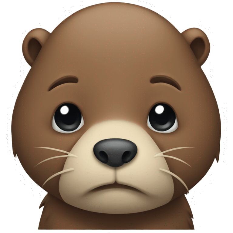 Sad beaver  emoji