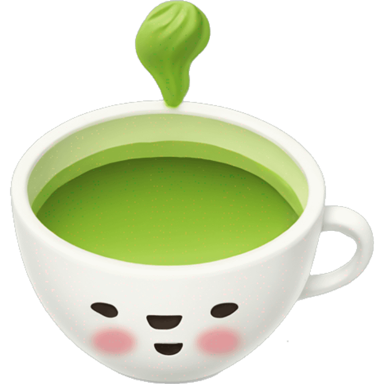 matcha in a cute cup emoji