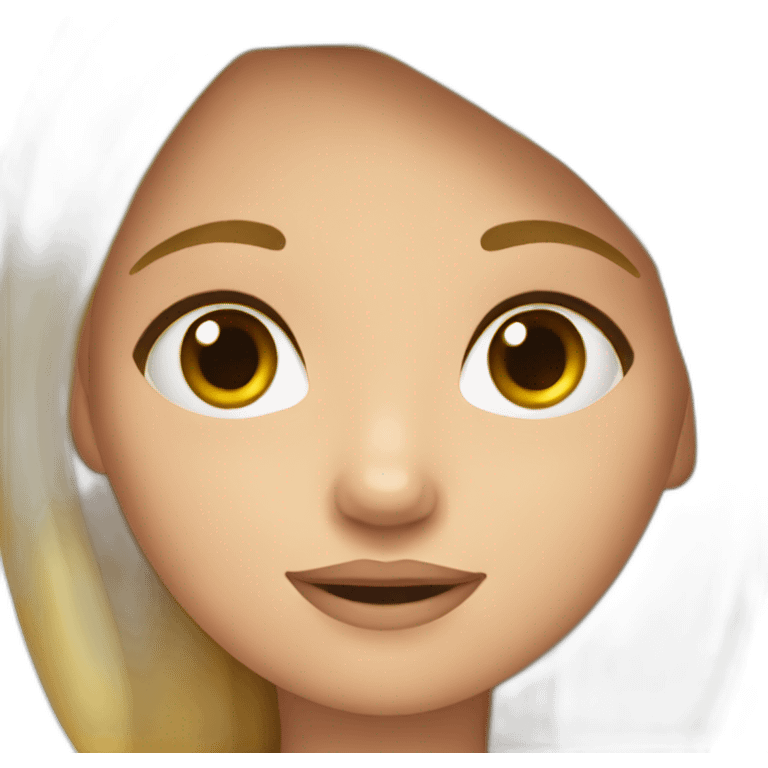 niña rubia emoji