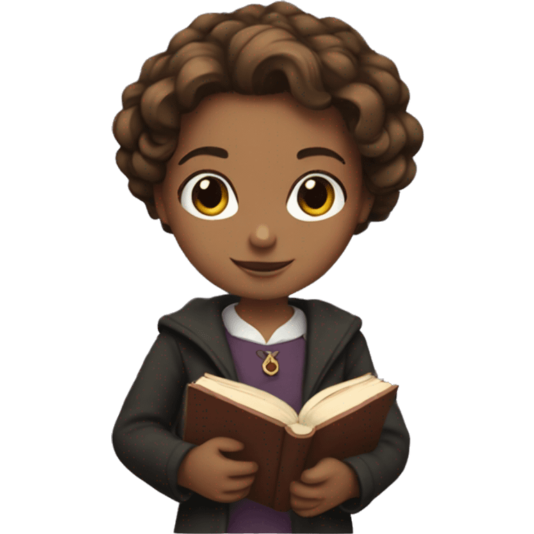 Hermione is holding a book. emoji