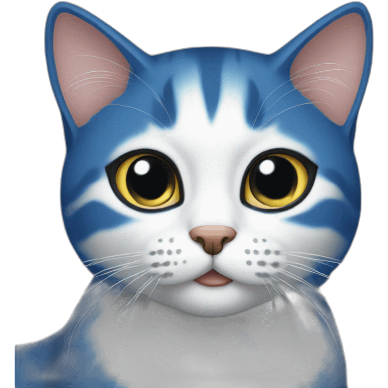 gato azul emoji