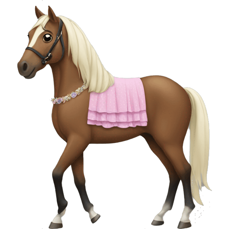 horse in a dress emoji