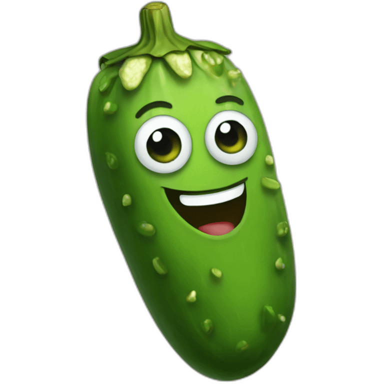 happy pickle emoji