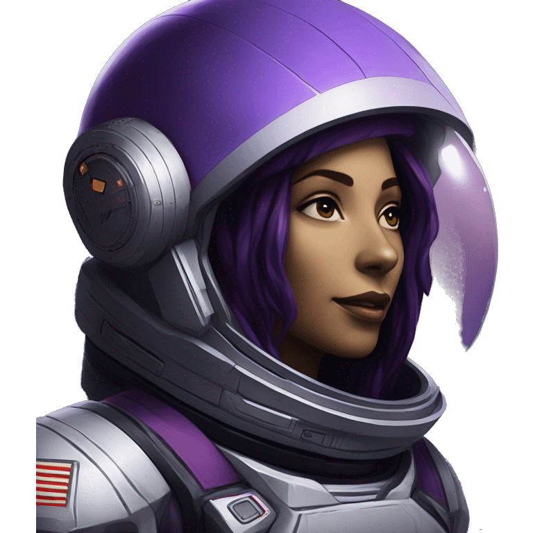 Tali’Zorah vas Normandy mass effect as a astronaut  emoji