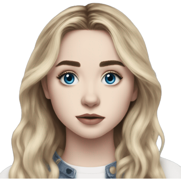 Sabrina Carpenter blue eyes emoji