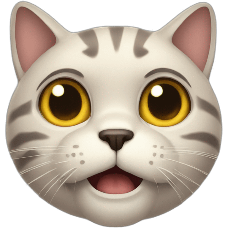 a scaredy cat emoji