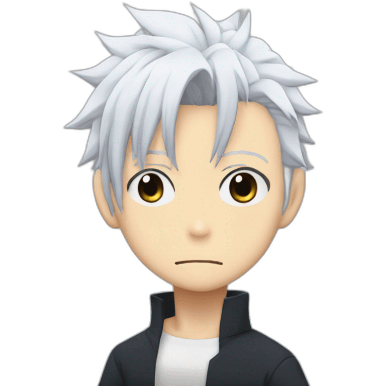 Gojo Satoru Jujutsu Kaisen anime white hair emoji