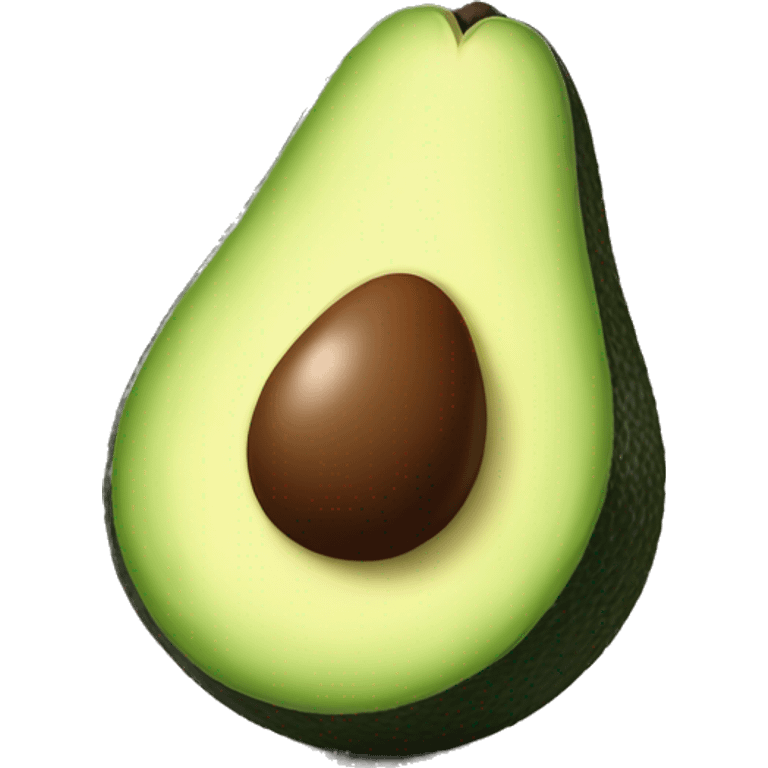 one real avocado emoji