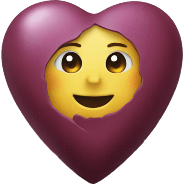 Heart in Bordeaux  emoji