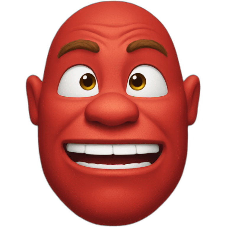 red-shrek emoji