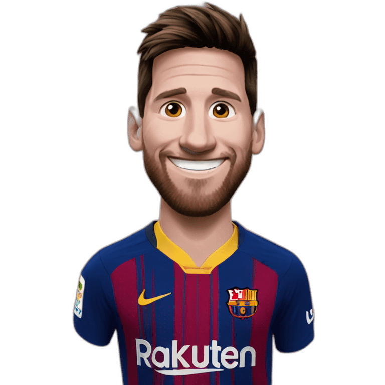 happy messi emoji