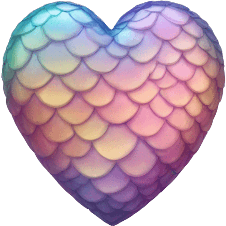 iridescent scale heart emoji