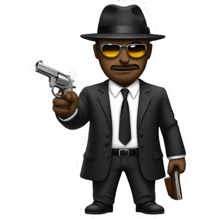 mafia with pistol emoji