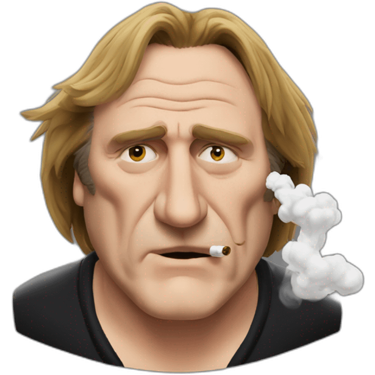 Gérard Depardieu smoke drugs emoji