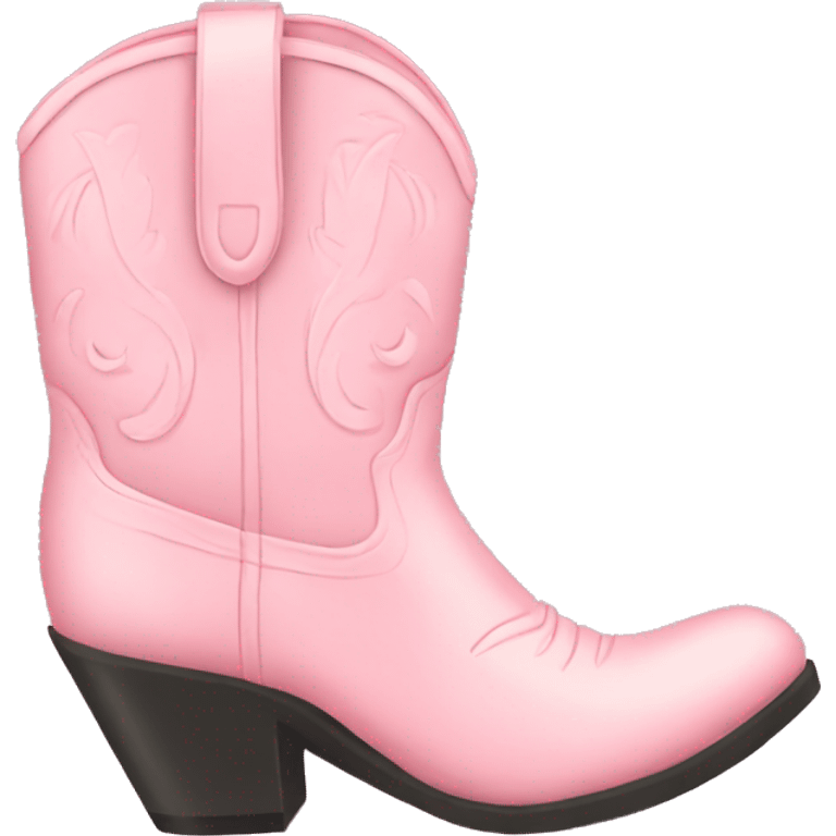 pastel pink cowgirl boots emoji