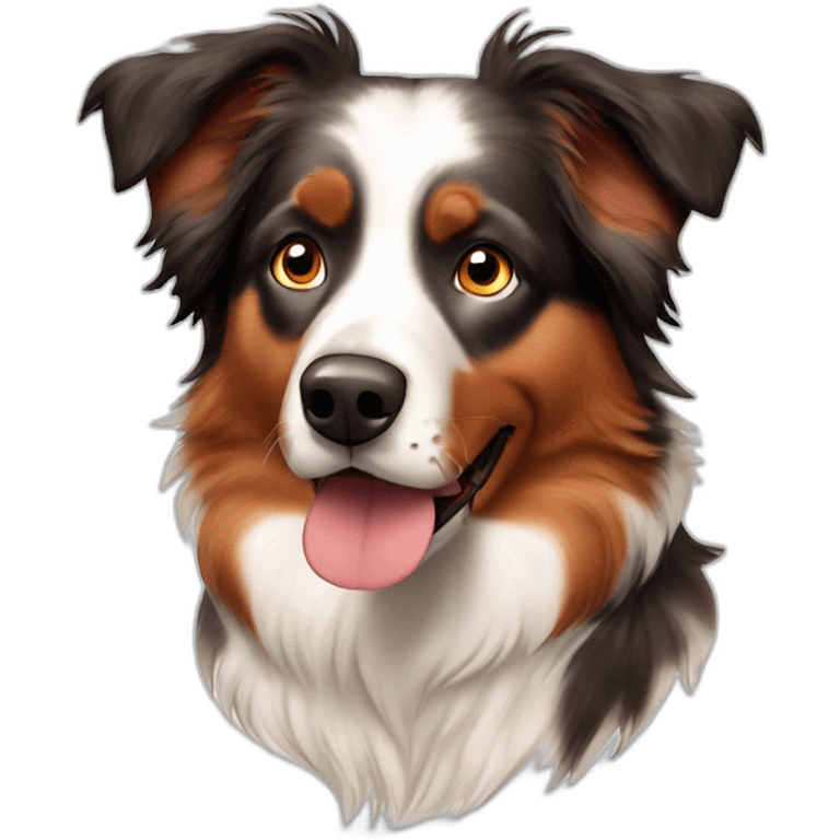 Australian Shepherd red merle emoji