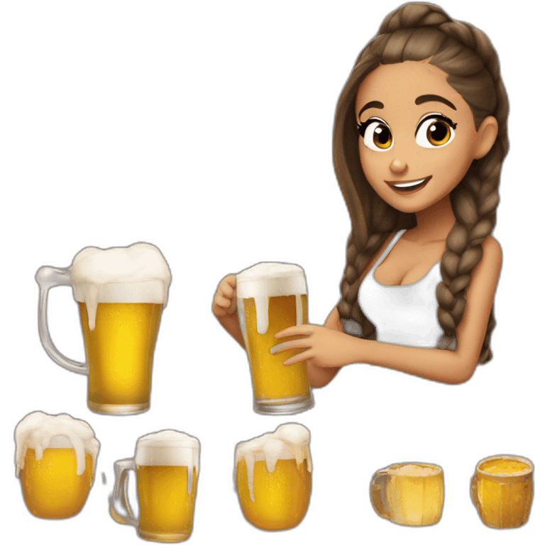 Ariana grande qui boit une bière emoji