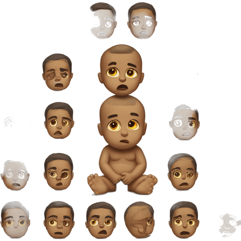 Sad baby emoji