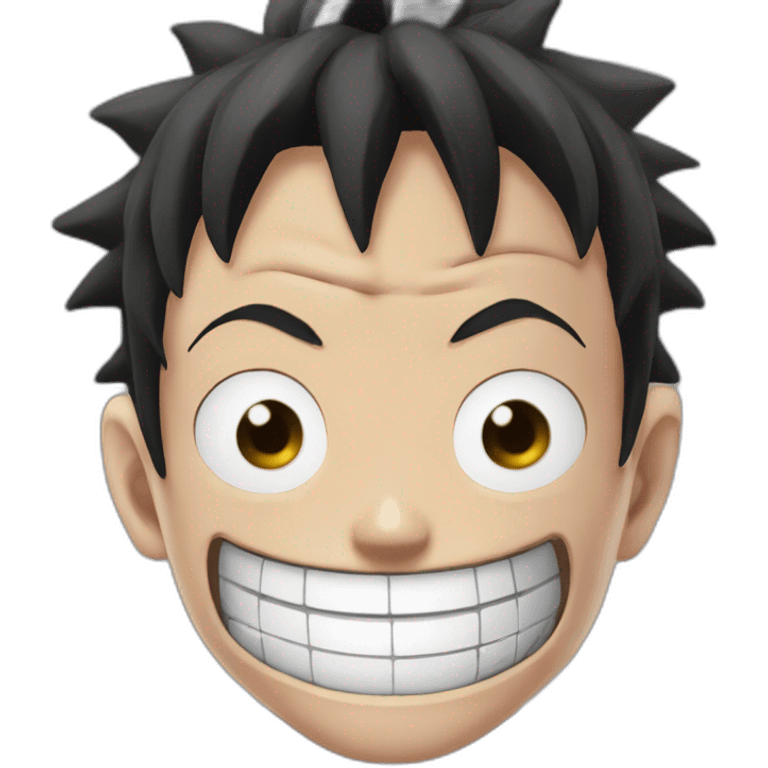 Luffy gear 5 smile emoji