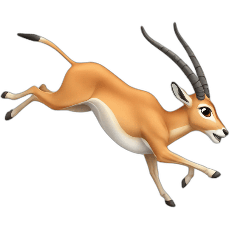 running gazelle emoji