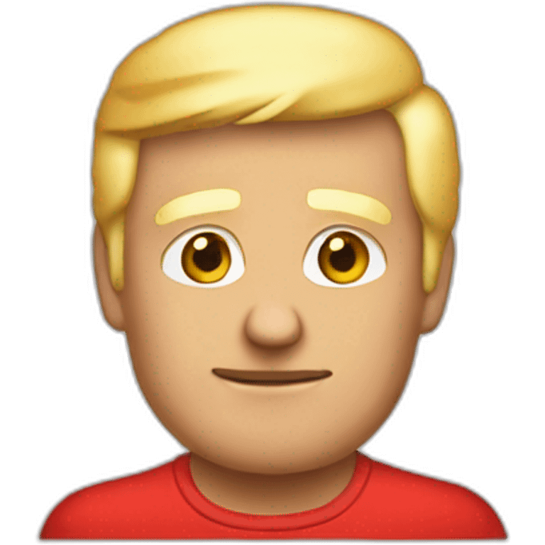 Trump in red camisole emoji