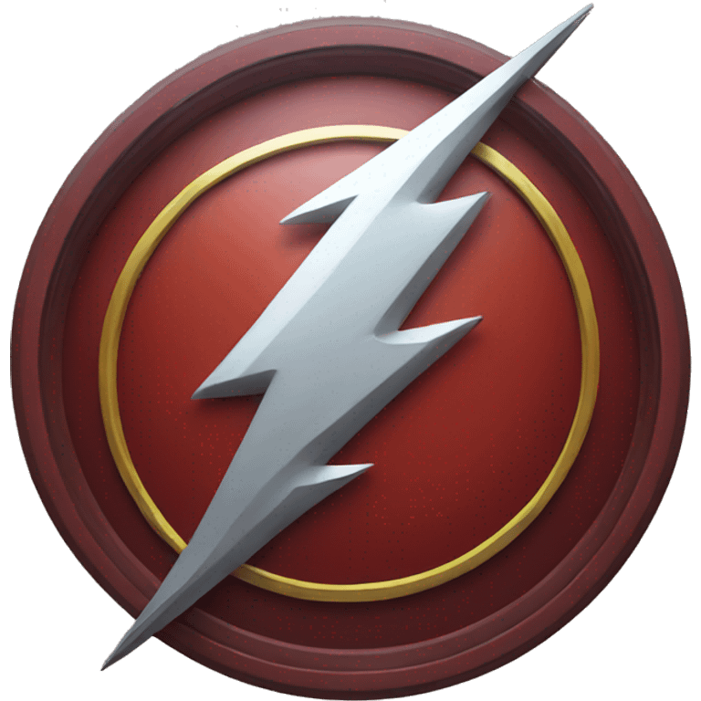 The Flash logo emoji