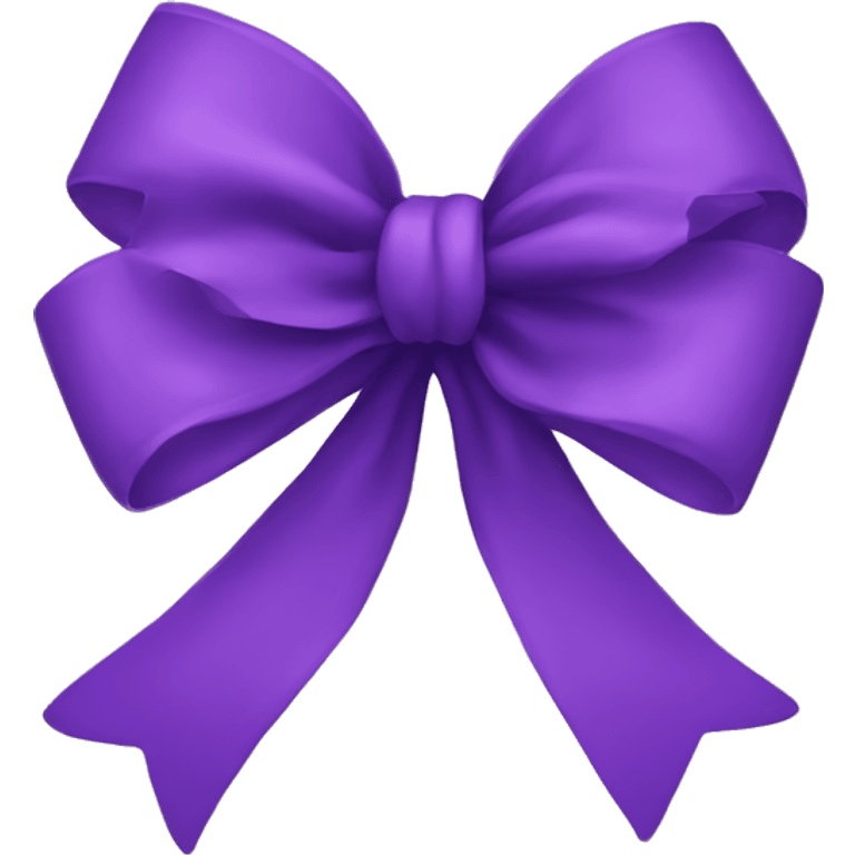 Purple bow emoji