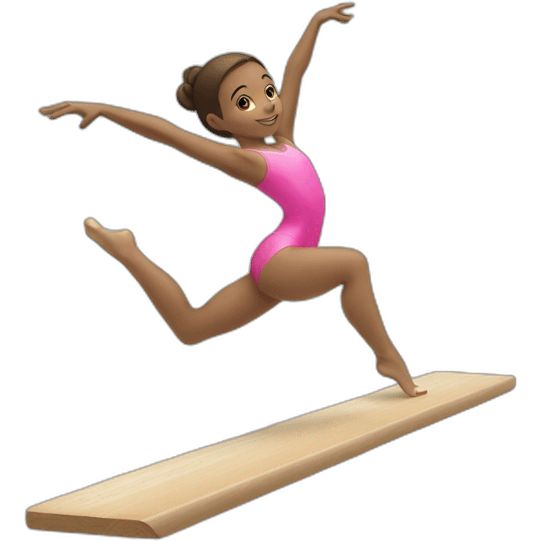 gymnast on balance beam emoji