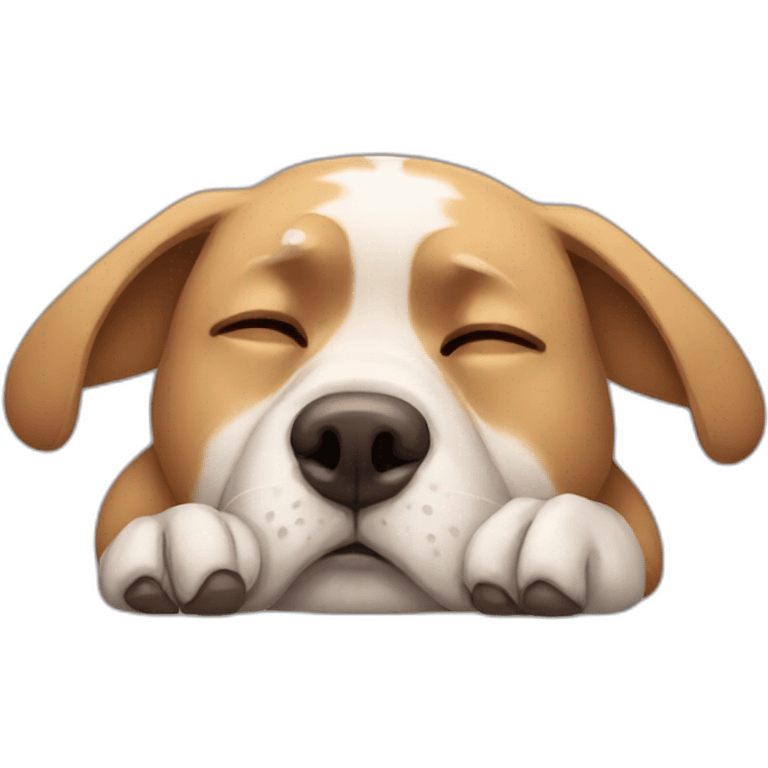 tired dog emoji