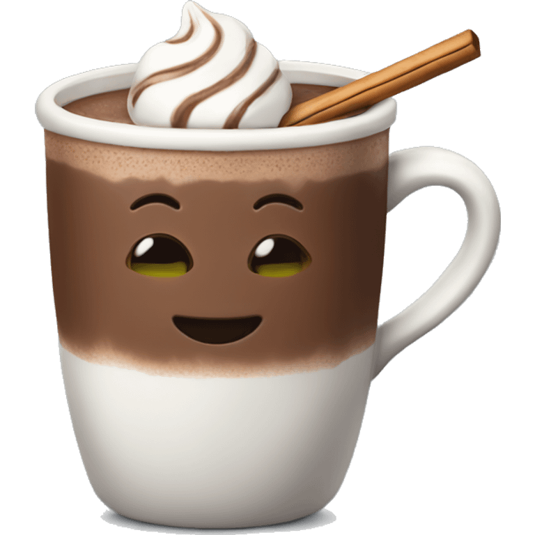 Hot chocolate with a stick  emoji