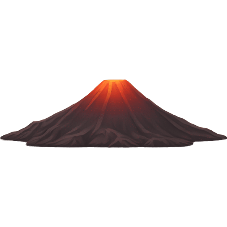 calm volcano, relief, sunset, golden hour emoji