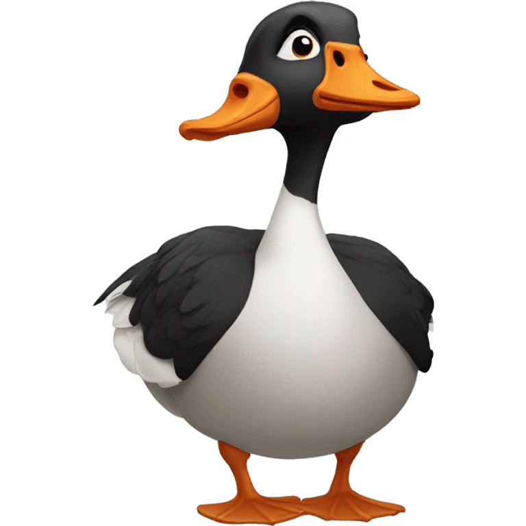 Dramatic goose emoji