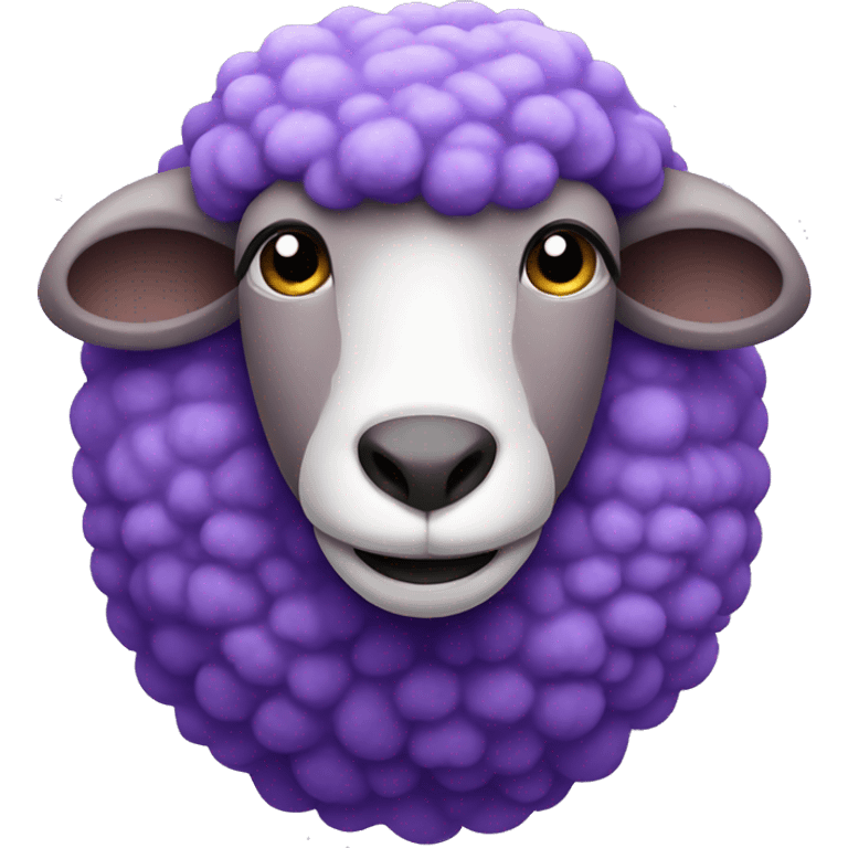 Purple sheep emoji