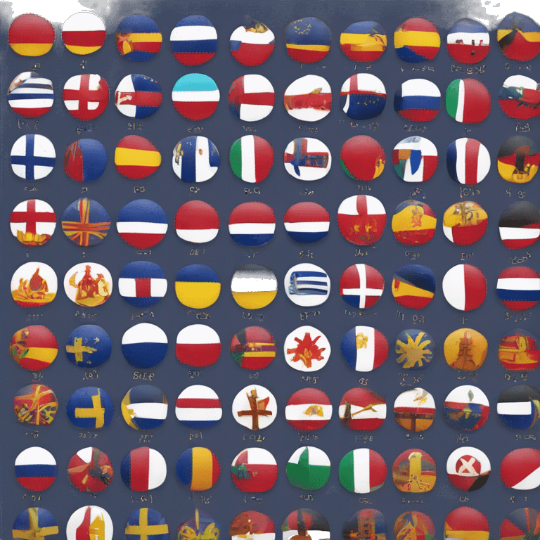 Bandera de los paises de europa en 1941 emoji