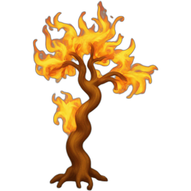 flaming dancing tree emoji