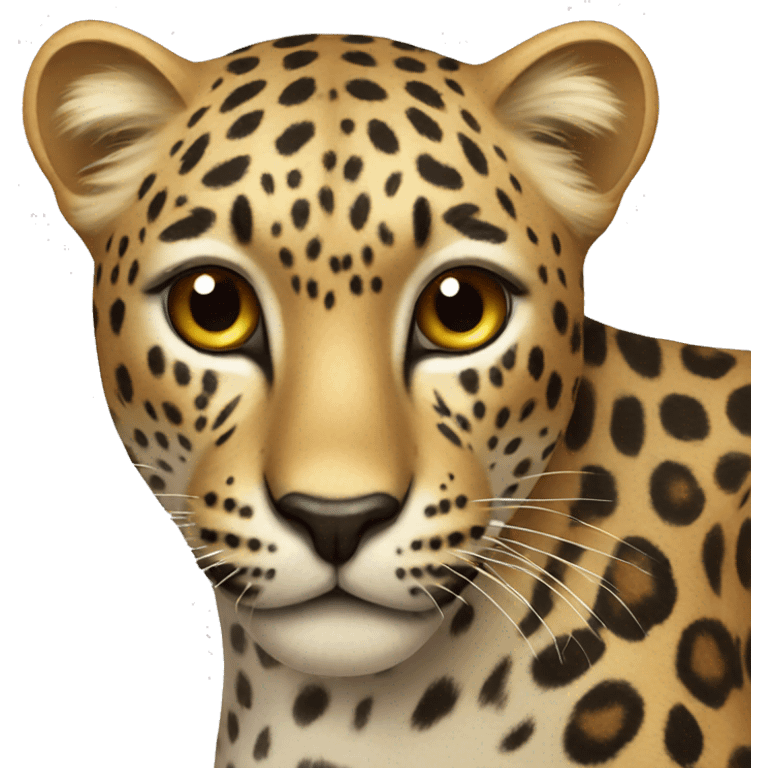 leopard with bow emoji