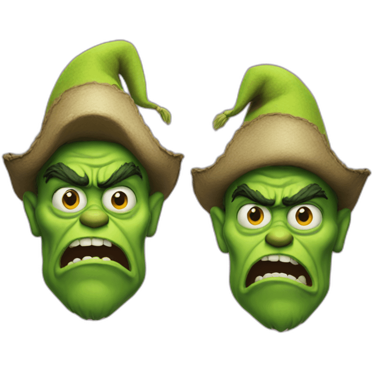 grinch cursed pirate emoji