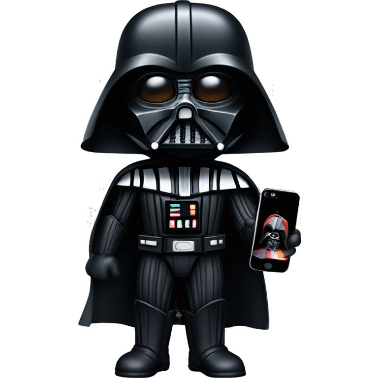 Darth Vader with iPhone emoji