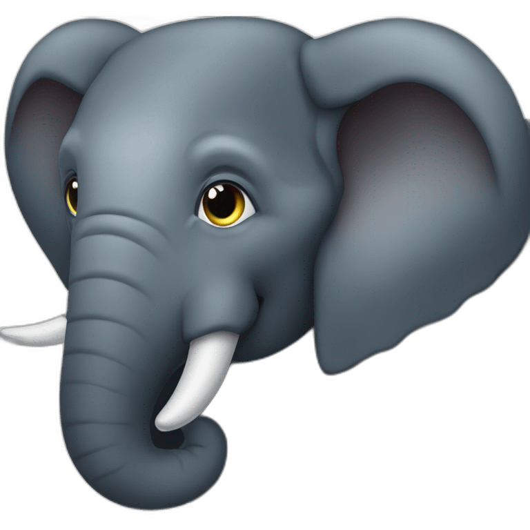 éléphant noir emoji