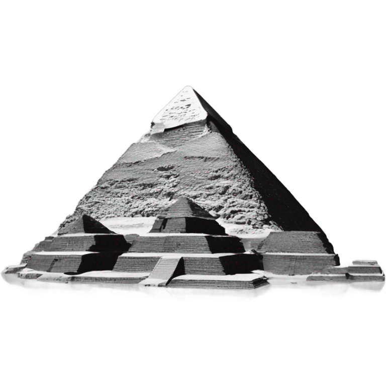 pyramids black and white emoji