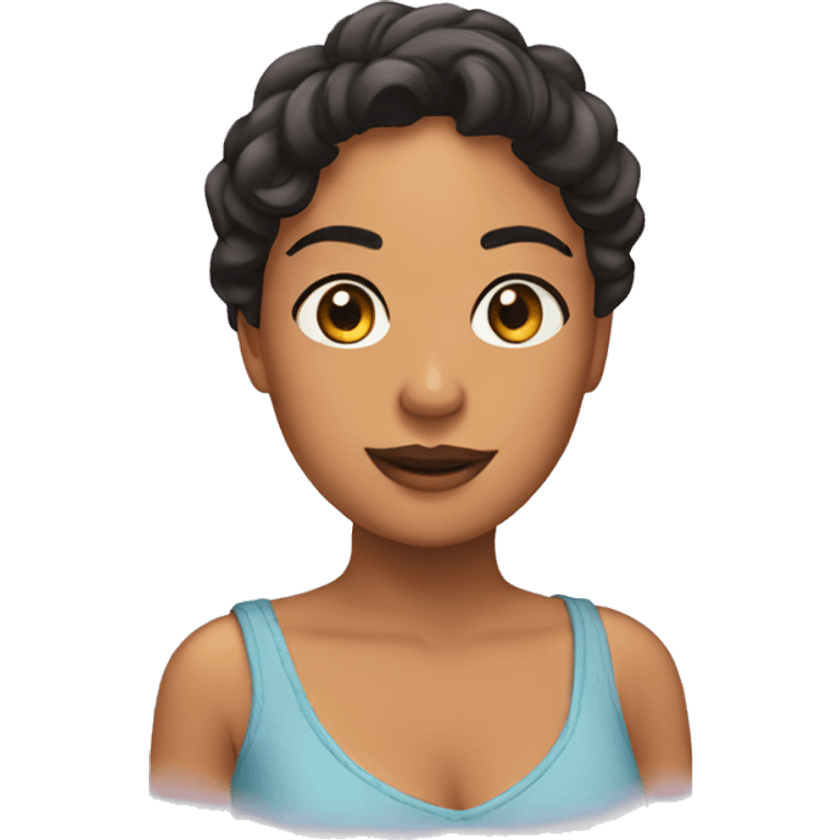 Reina rizada emoji