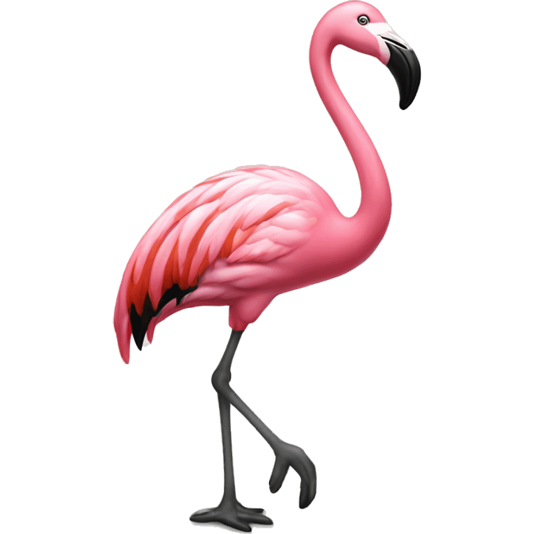 Flamingo fancy emoji