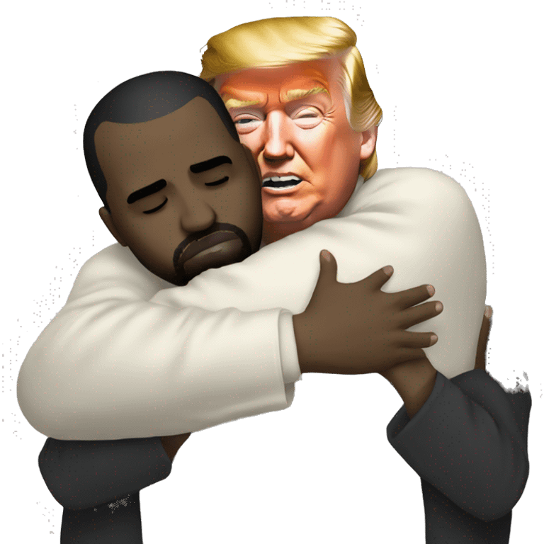 Trump hugging Kanye  emoji