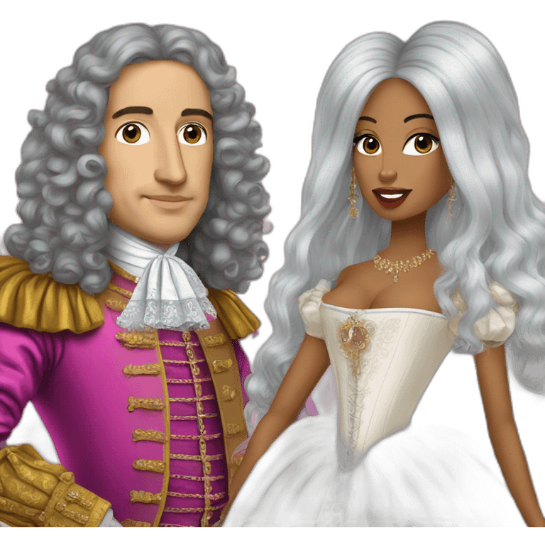 Louis XIV and nikki minaj emoji