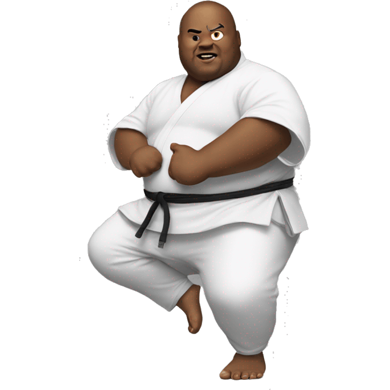 Fat guy kungfu master emoji