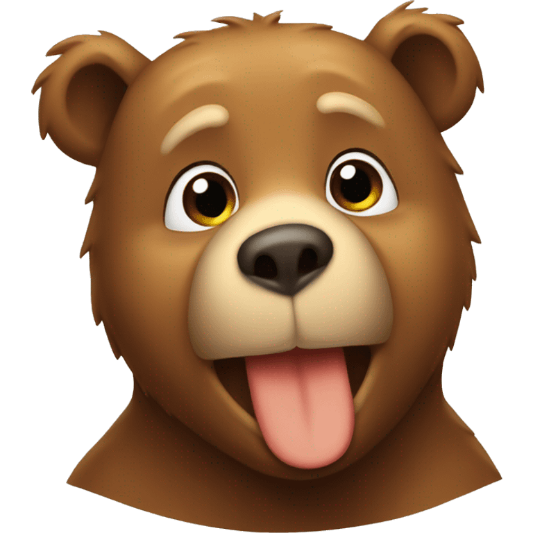 Bear gives a Kiss emoji