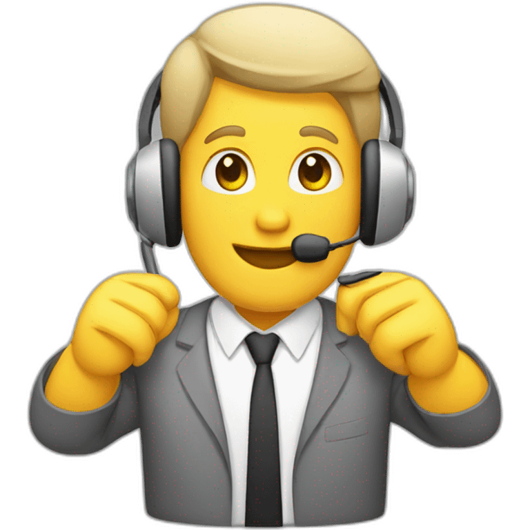 auriculares call center emoji