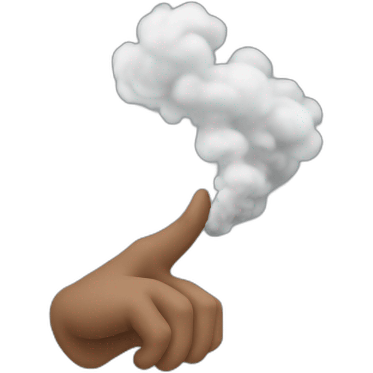 Smoke hand emoji